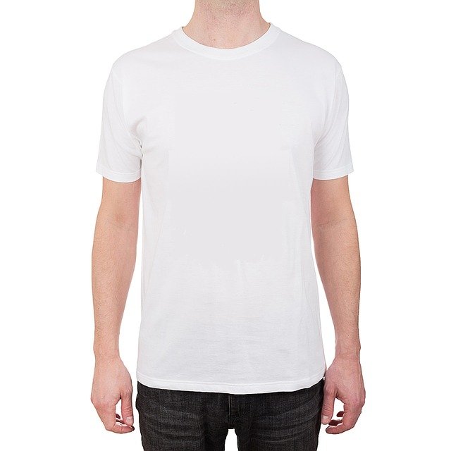 t shirt blanc simple