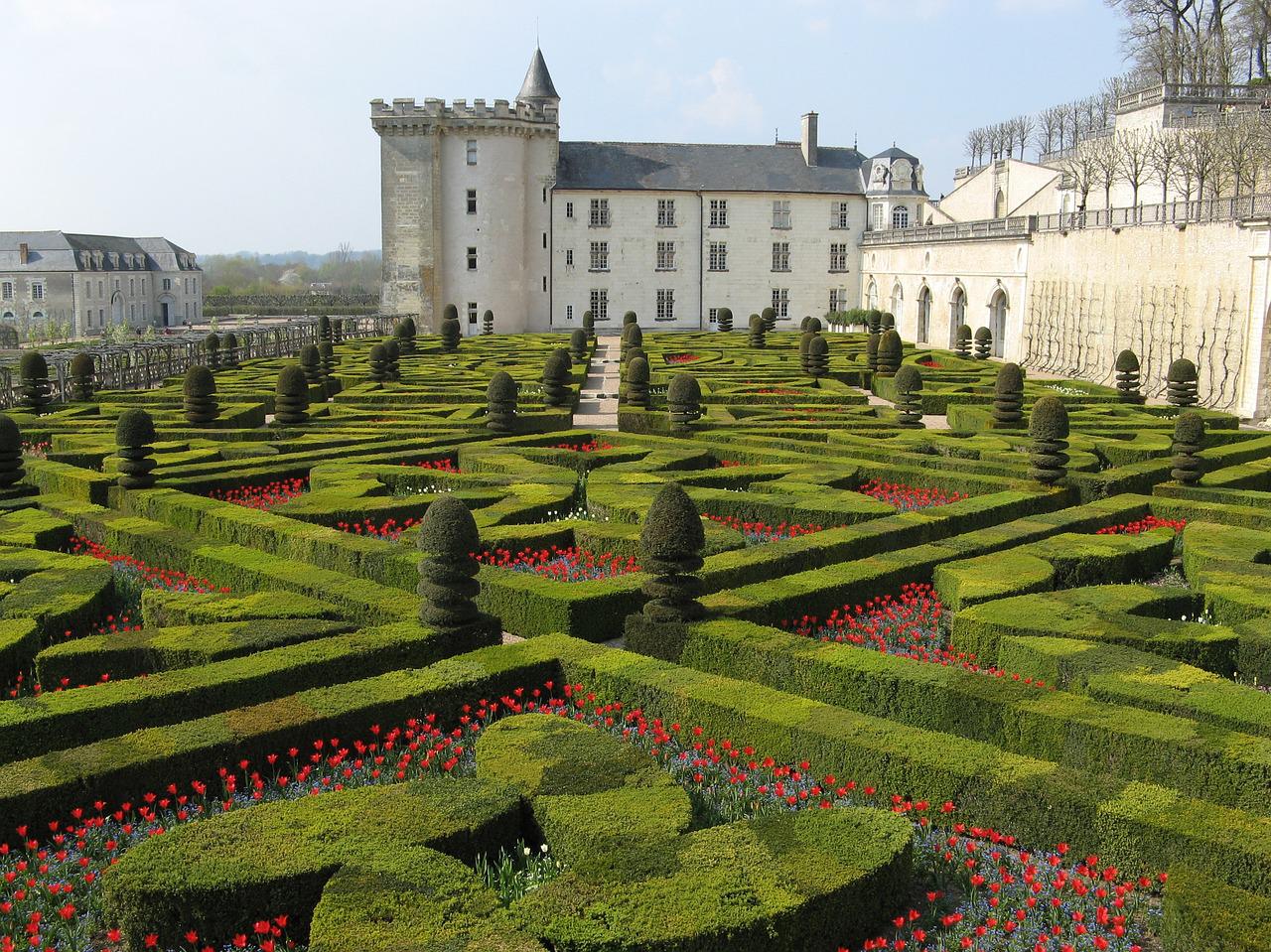 Jardin à la françaises château de Villandry