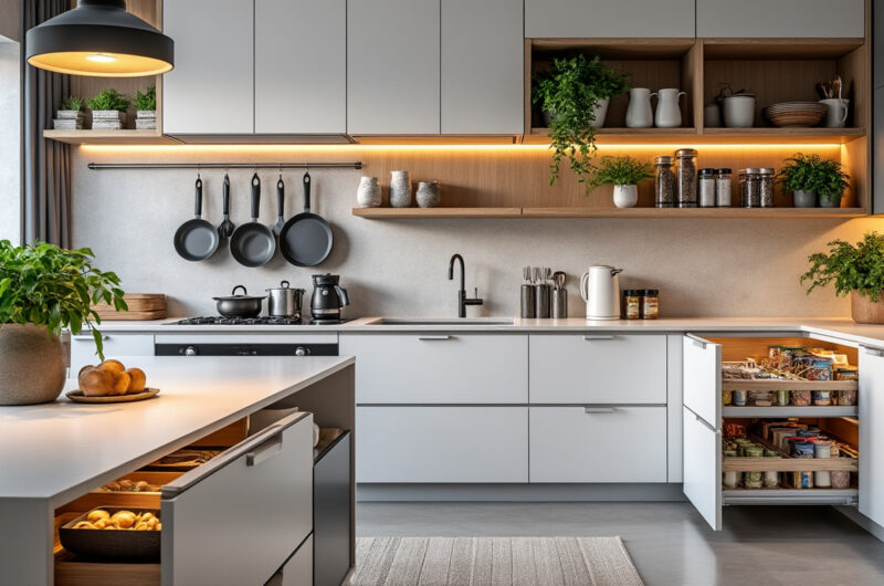 découvrez des astuces pratiques et des conseils d'experts pour optimiser le rangement dans votre cuisine. transformez votre espace en un lieu fonctionnel et esthétique en apprenant à organiser vos ustensiles, provisions et électroménagers de manière efficace.
