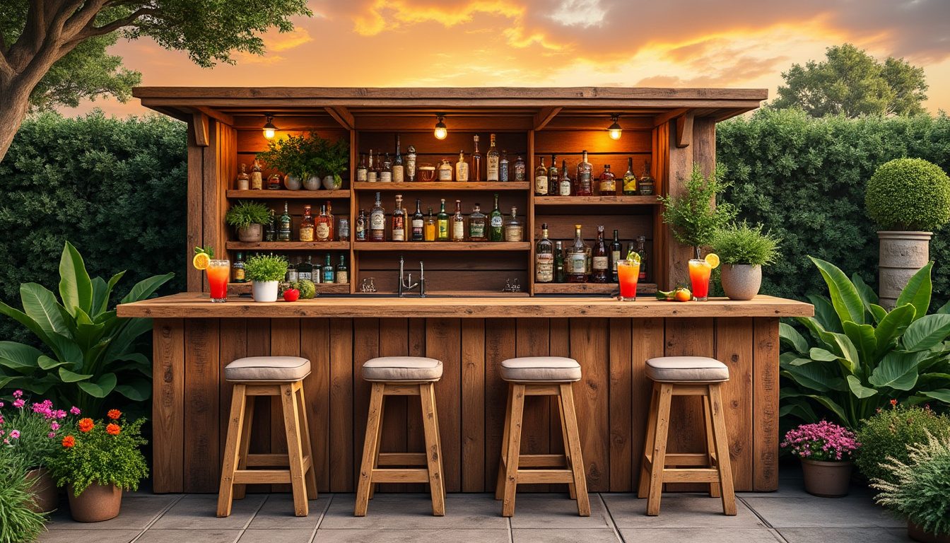 découvrez comment construire un bar extérieur en palettes avec notre guide étape par étape. transformez votre jardin en un espace convivial et esthétique, tout en utilisant des matériaux écologiques et économiques. parfait pour les soirées entre amis ou les barbecues en famille !