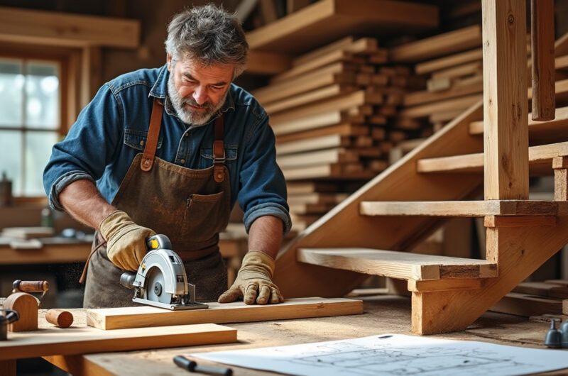découvrez comment construire un escalier en bois vous-même grâce à notre guide complet. des étapes détaillées, des conseils pratiques et des astuces de bricolage pour réaliser un escalier à la fois esthétique et fonctionnel dans votre maison.