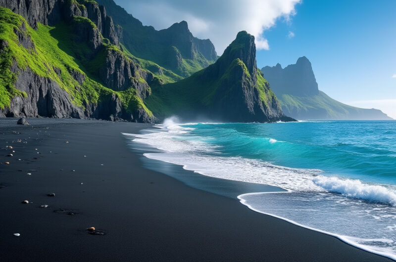 découvrez les plus belles plages de sable noir à travers le monde. explorez des destinations tropicales uniques, où l'eau cristalline rencontre le sable volcanique. parfaites pour les vacances, ces plages offrent des paysages à couper le souffle et des expériences inoubliables.