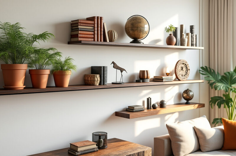 découvrez comment utiliser les étagères murales avec style grâce à nos astuces et conseils pratiques. apprenez à intégrer ces éléments décoratifs dans votre intérieur pour maximiser l'espace et ajouter une touche personnelle à votre décoration.