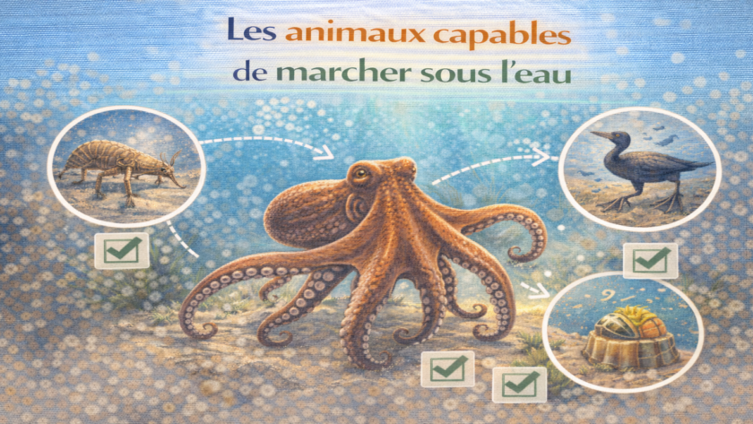 animaux marche eau