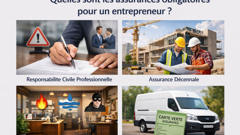 Quelles sont les assurances obligatoires pour un entrepreneur ?