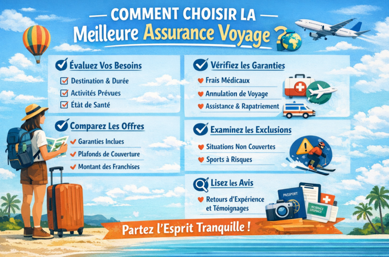 Comment choisir la meilleure assurance voyage ?