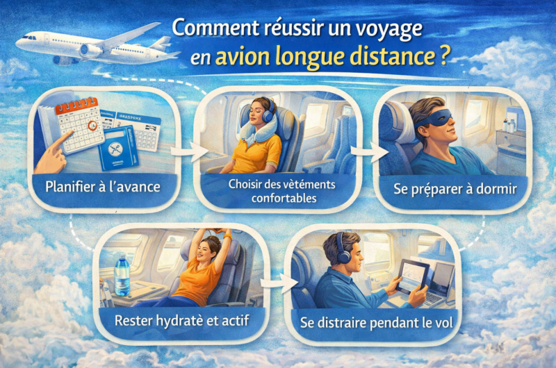 Comment réussir un voyage en avion longue distance ?