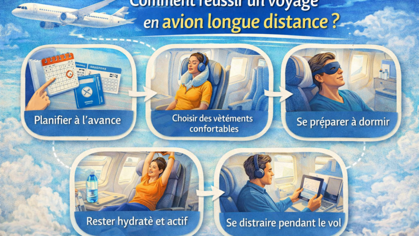 Comment réussir un voyage en avion longue distance ?
