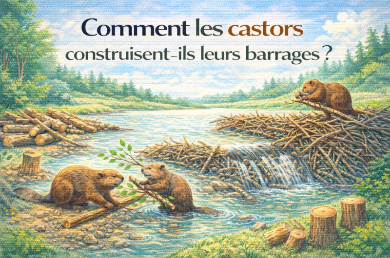 Comment les castors construisent-ils leurs barrages ?
