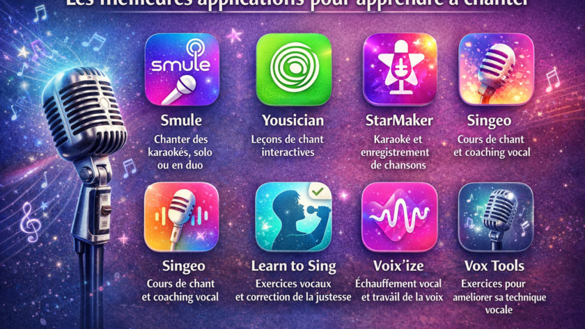 Les meilleures applications pour apprendre à chanter