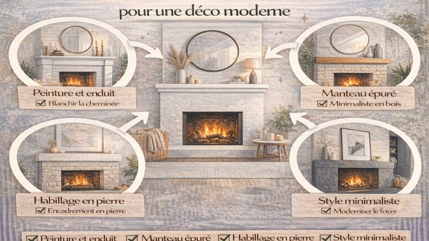 Rénover une cheminée ancienne pour une déco moderne