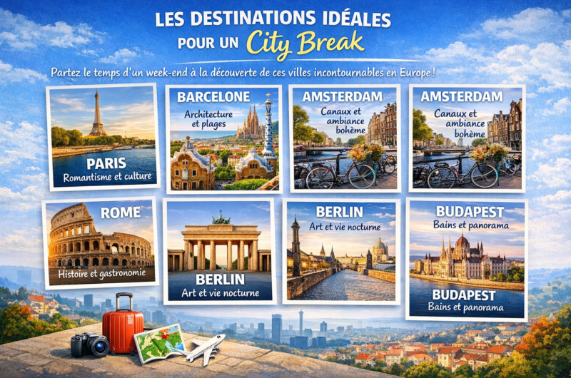 Les destinations idéales pour un city break