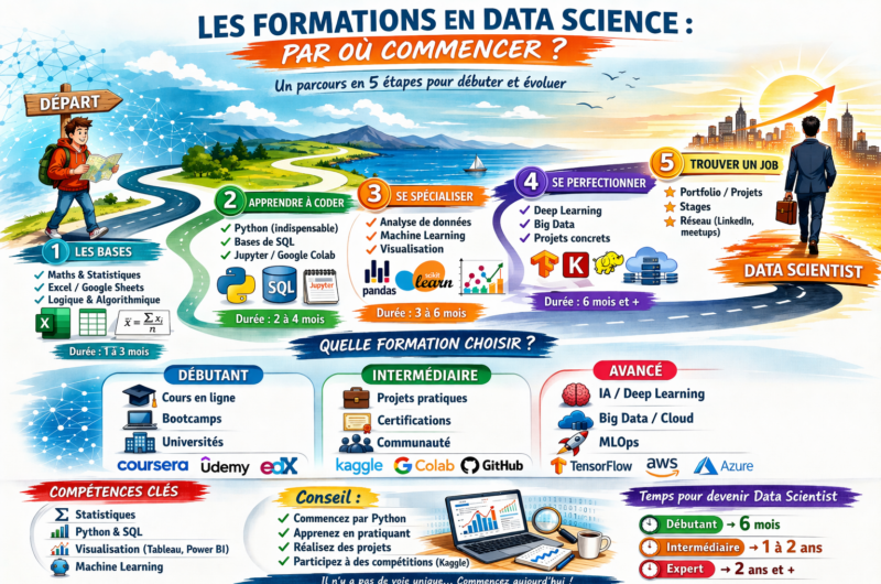 Les formations en data science : par où commencer ?