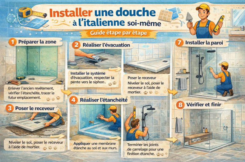 Installer une douche à l’italienne soi-même