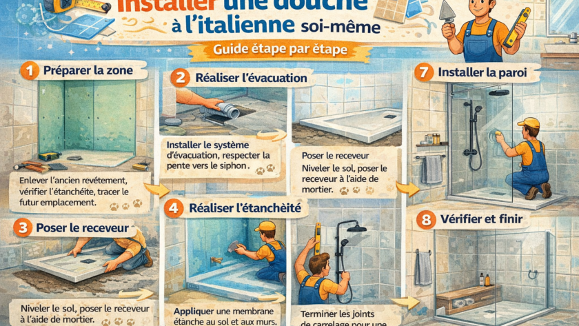Installer une douche à l’italienne soi-même