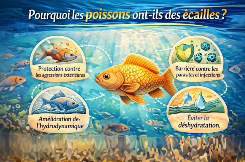 Pourquoi les poissons ont-ils des écailles ?