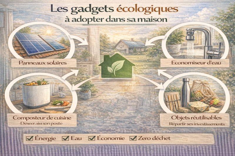 Les gadgets écologiques à adopter dans sa maison