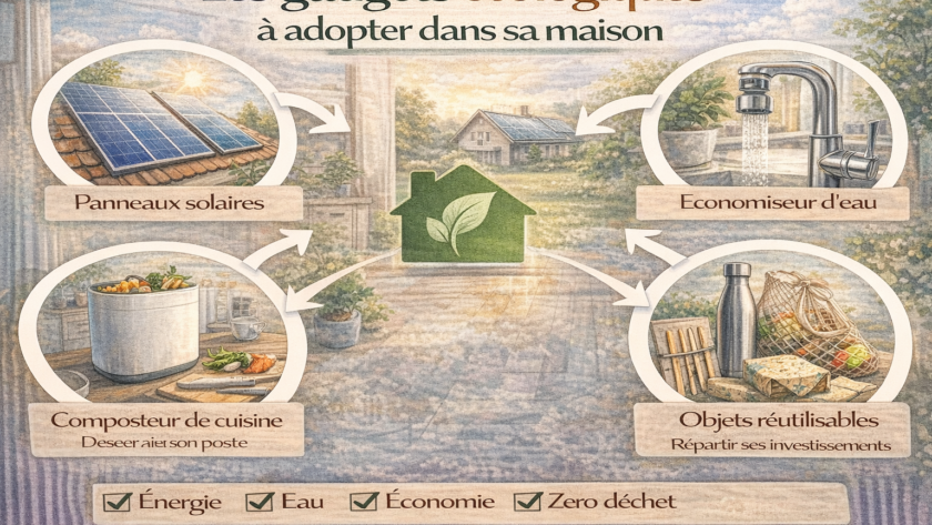 Les gadgets écologiques à adopter dans sa maison