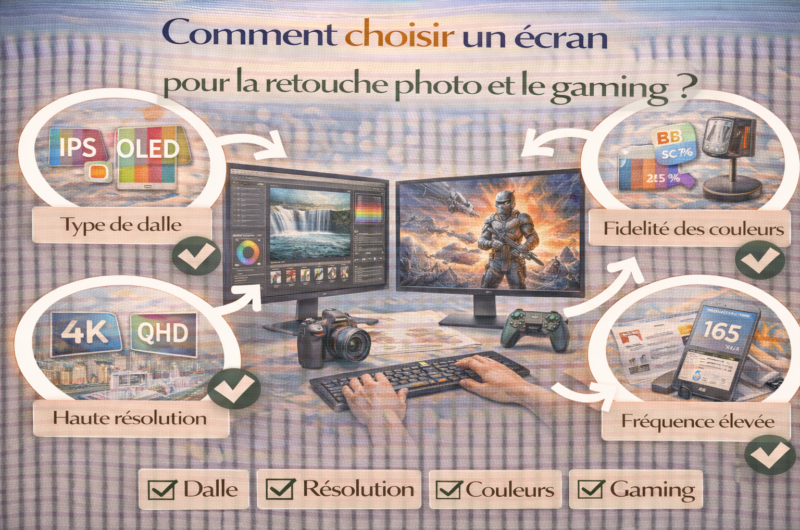 Comment choisir un écran pour la retouche photo et le gaming ?