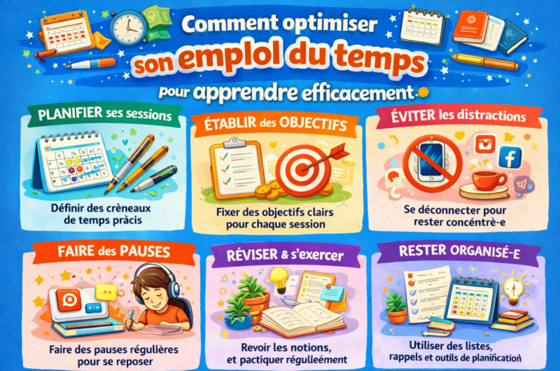 Comment optimiser son emploi du temps pour apprendre efficacement