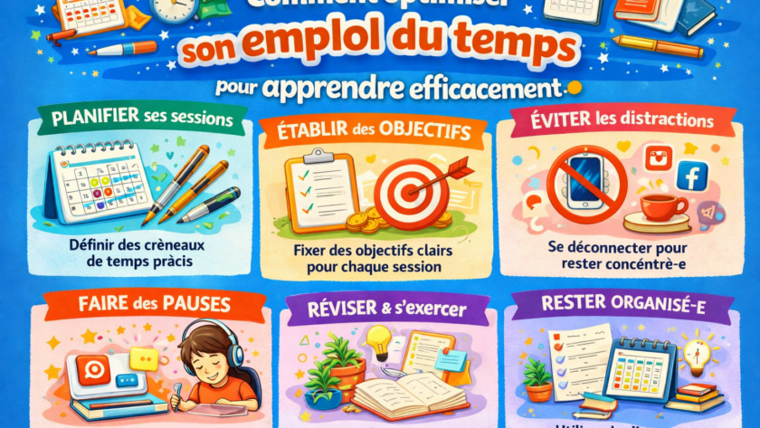 Comment optimiser son emploi du temps pour apprendre efficacement