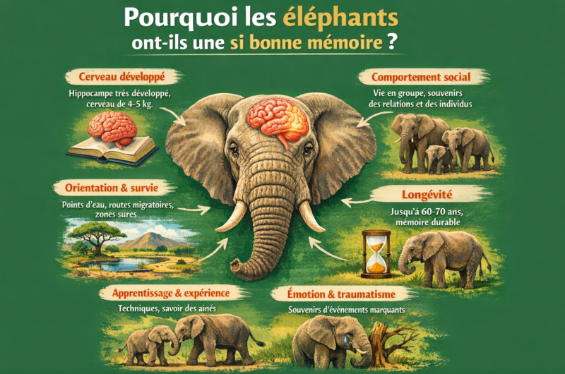 Pourquoi les éléphants ont-ils une si bonne mémoire ?