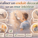 Réaliser un enduit décoratif sur un mur intérieur