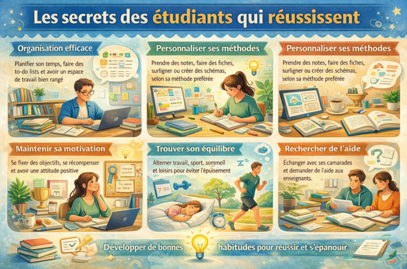 Les secrets des étudiants qui réussissent
