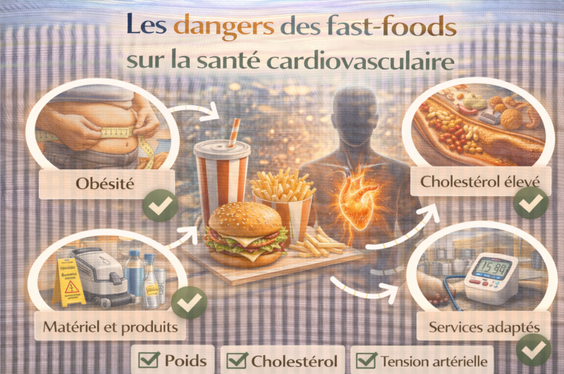 Les dangers des fast-foods sur la santé cardiovasculaire