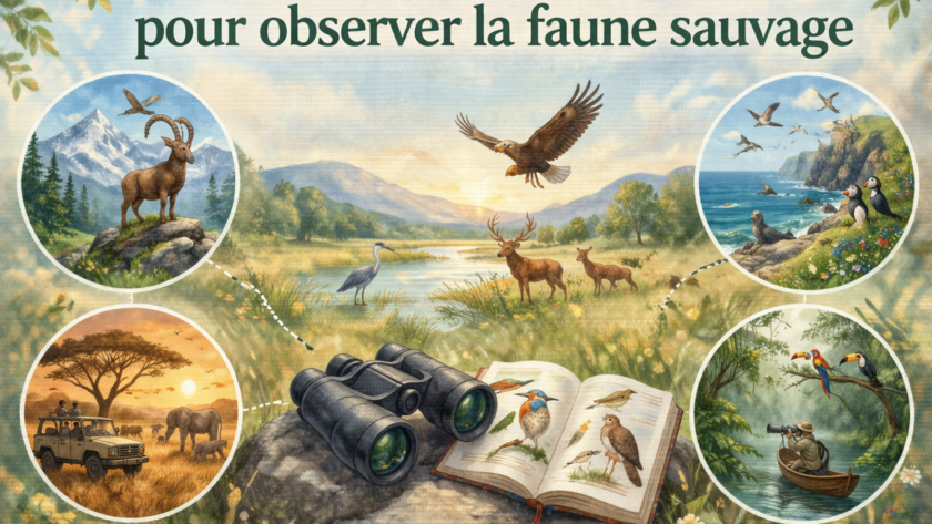 Les meilleures destinations pour observer la faune sauvage