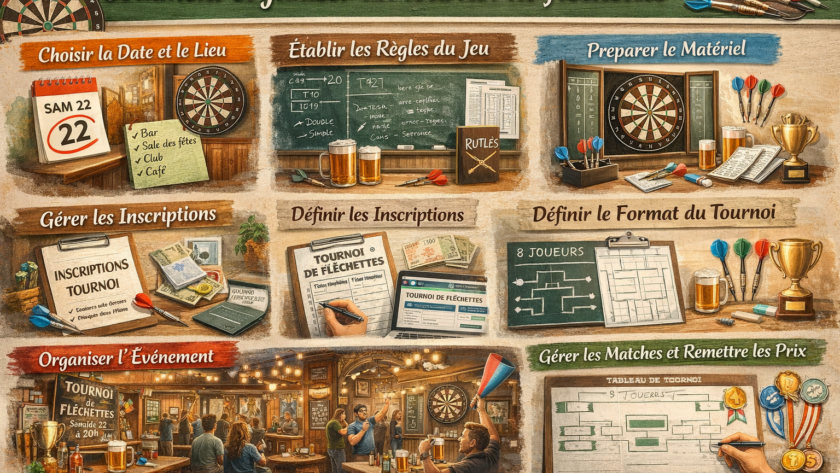 Comment organiser un tournoi de fléchettes