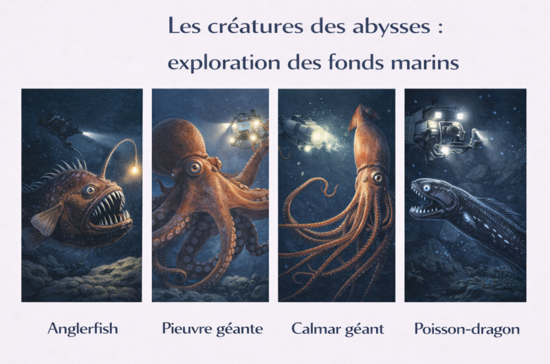 Les créatures des abysses : exploration des fonds marins