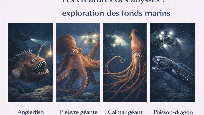 Les créatures des abysses : exploration des fonds marins
