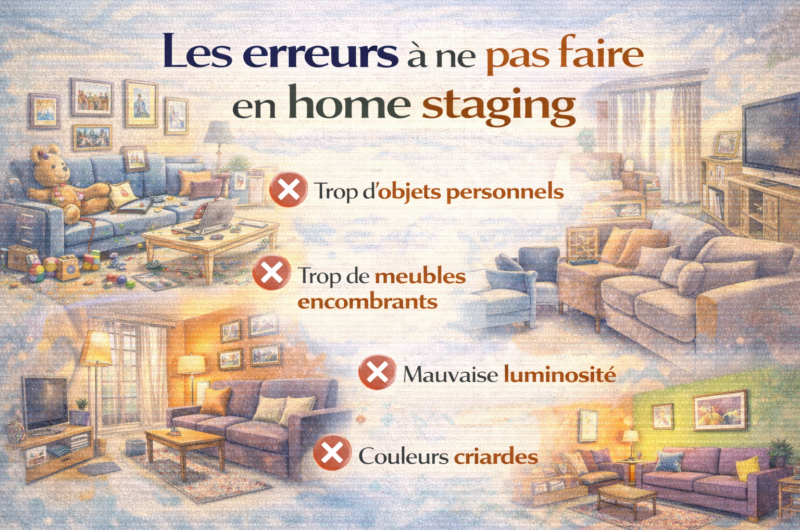 Les erreurs à ne pas faire en home staging