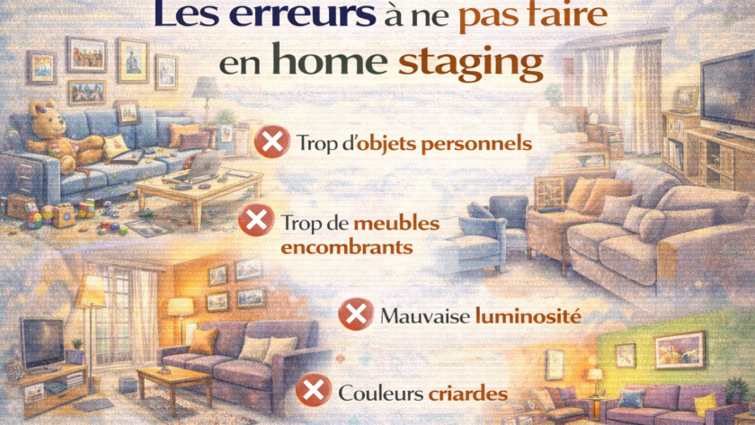 Les erreurs à ne pas faire en home staging