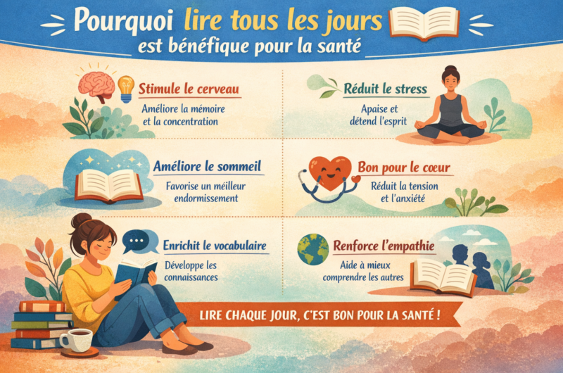 Pourquoi lire tous les jours est bénéfique pour la santé