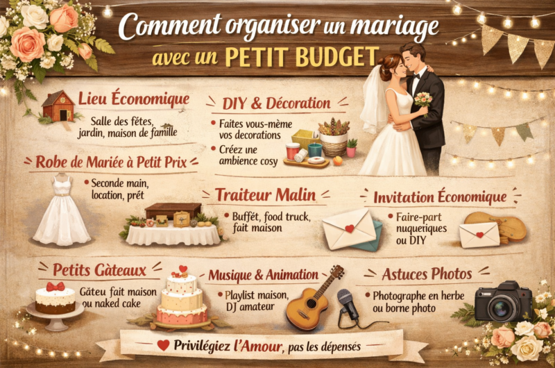 Comment organiser un mariage avec un petit budget