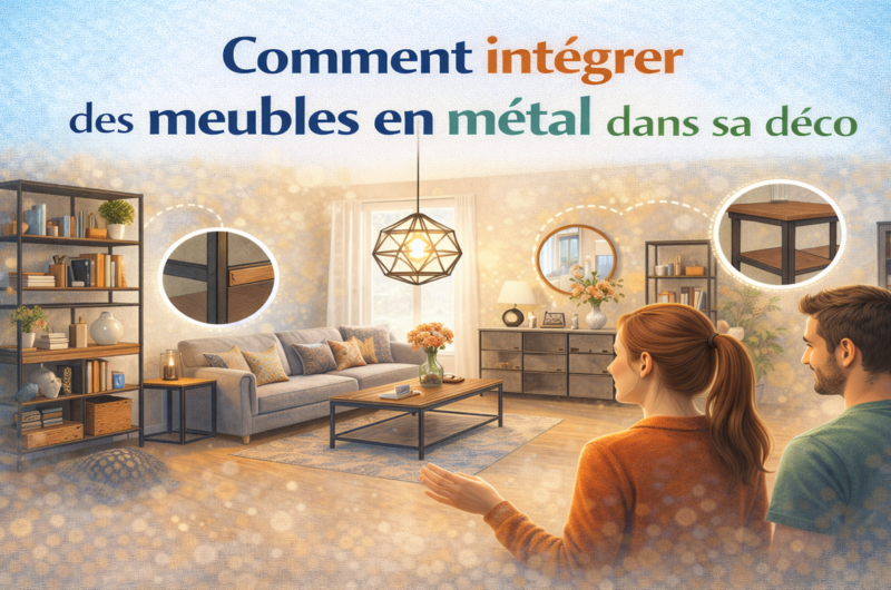 meuble métal décoration