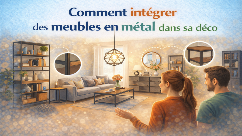 meuble métal décoration