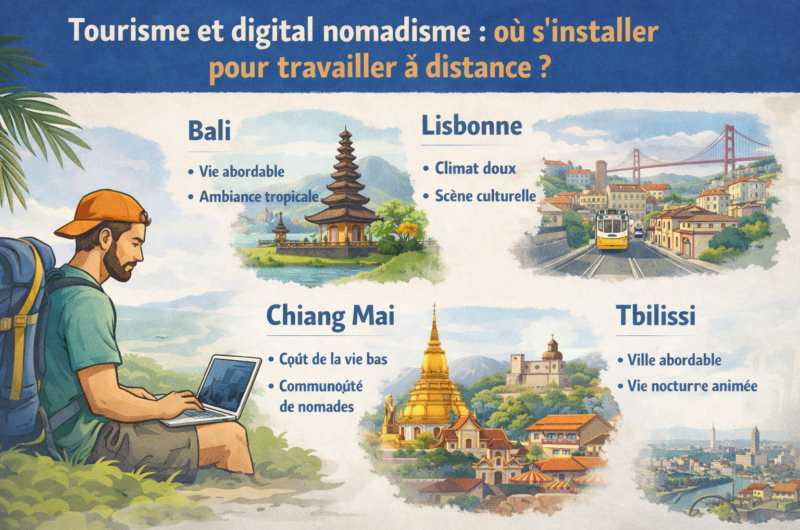 Tourisme et digital nomadisme : où s’installer pour travailler à distance ?