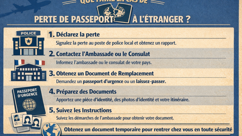 Que faire en cas de perte de passeport à l’étranger ?