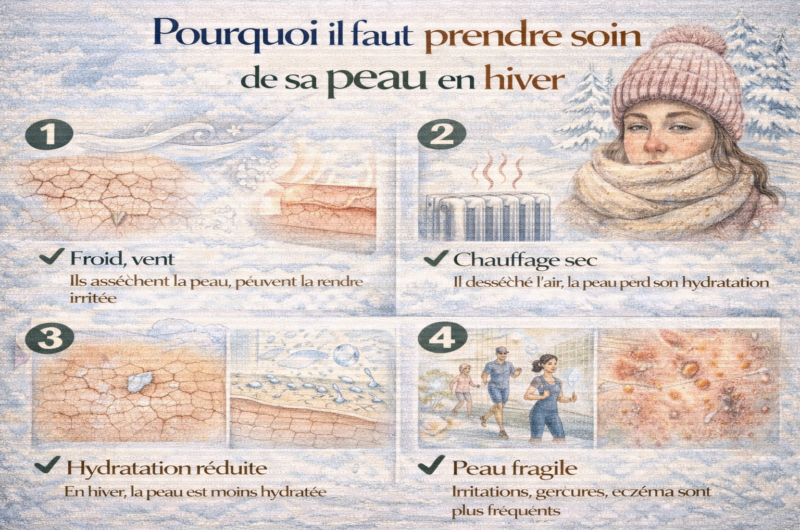 Pourquoi il faut prendre soin de sa peau en hiver