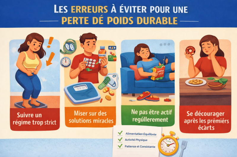 Les erreurs à éviter pour une perte de poids durable