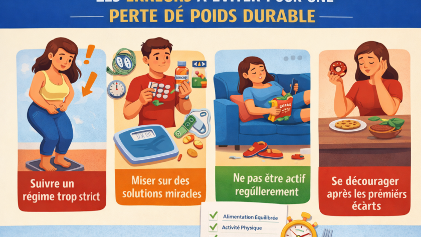 Les erreurs à éviter pour une perte de poids durable