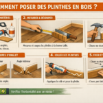 Comment poser des plinthes en bois ?