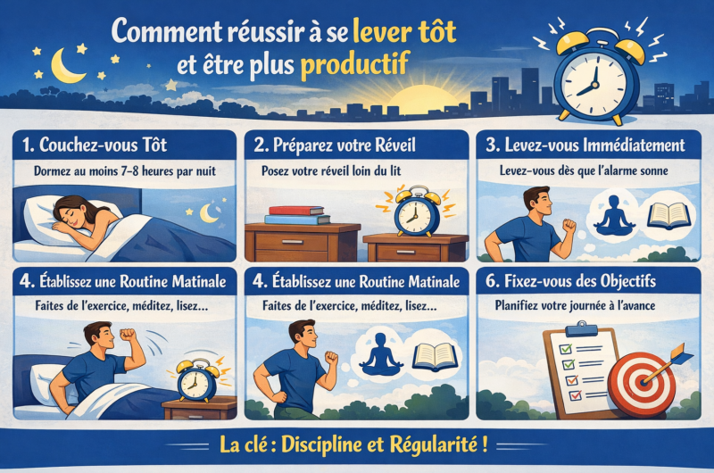 Comment réussir à se lever tôt et être plus productif