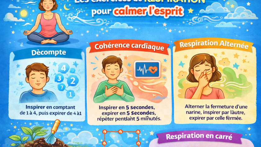 Les exercices de respiration pour calmer l’esprit