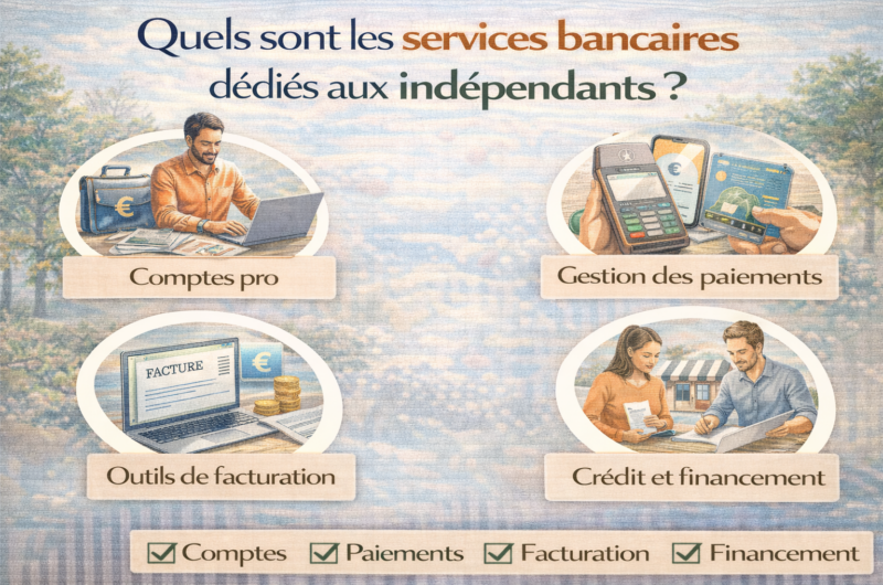 Quels sont les services bancaires dédiés aux indépendants ?