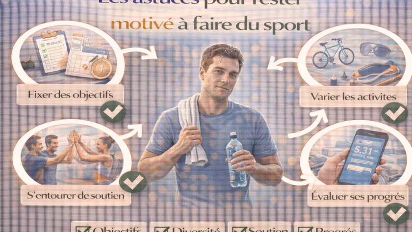Les astuces pour rester motivé à faire du sport
