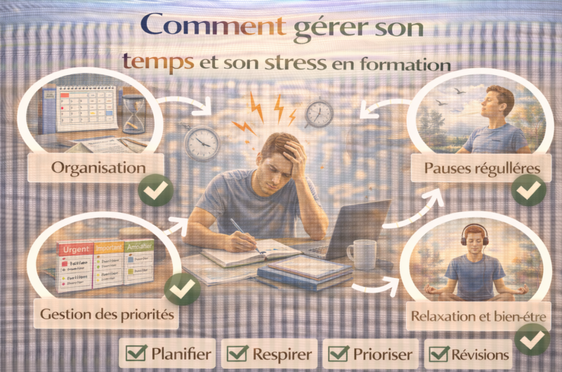 Comment gérer son temps et son stress en formation